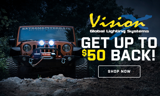 Rebate Get 50 Back ON Vision X Jeep Wrangler Parts ExtremeTerrain 